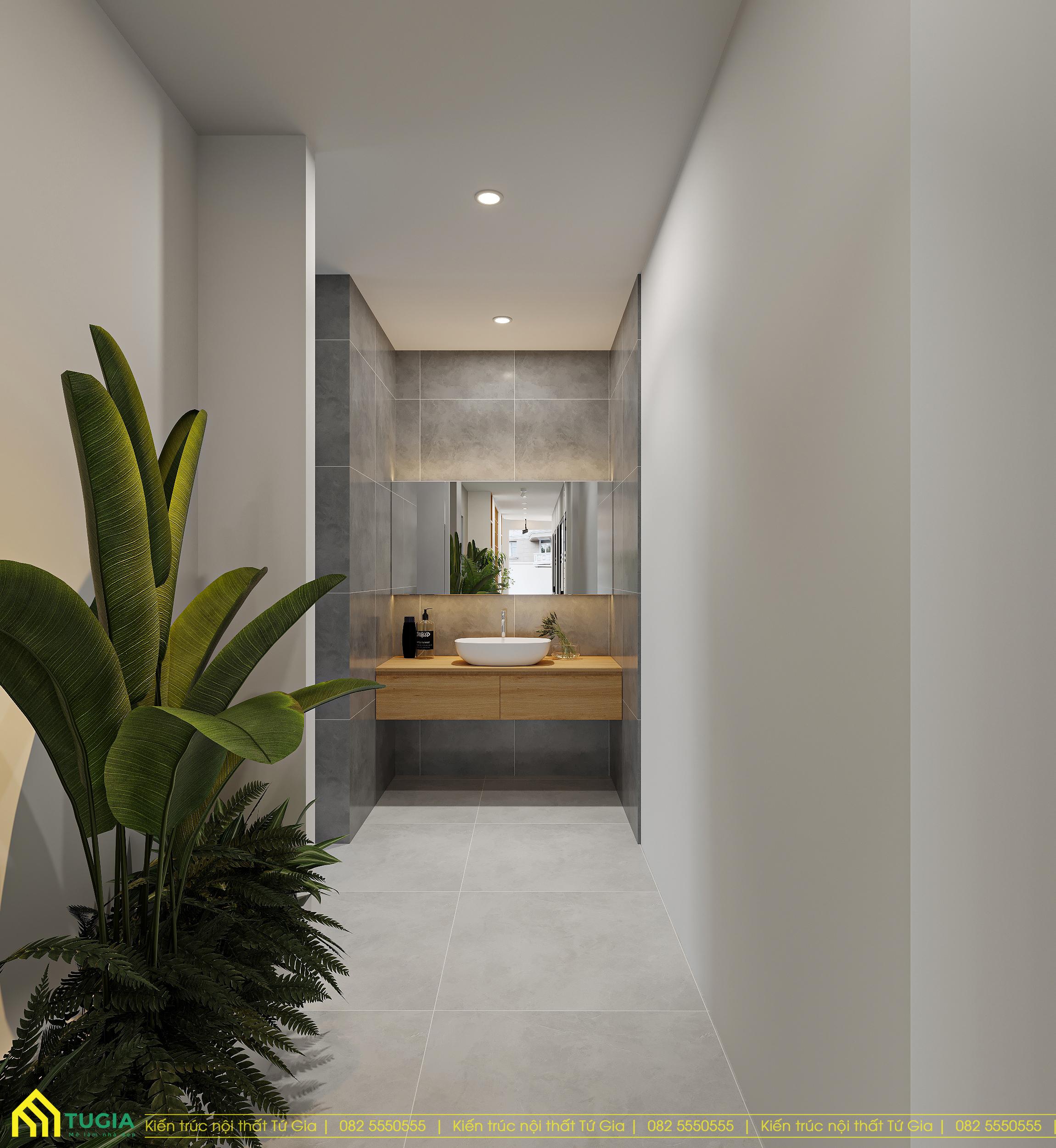 Bồn rửa tay gắn tường, cao ráo, sạch sẽ