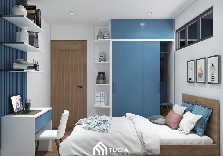 Thiết kế phòng bé trai cẩn thận cũng giúp bé cảm nhận được sự yêu thương của gia đình