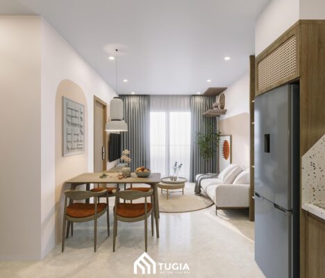 Đèn thả trần mới lạ, tinh tế cung cấp ánh sáng giúp bữa ăn trở nên đẹp mắt và ngon miệng hơn