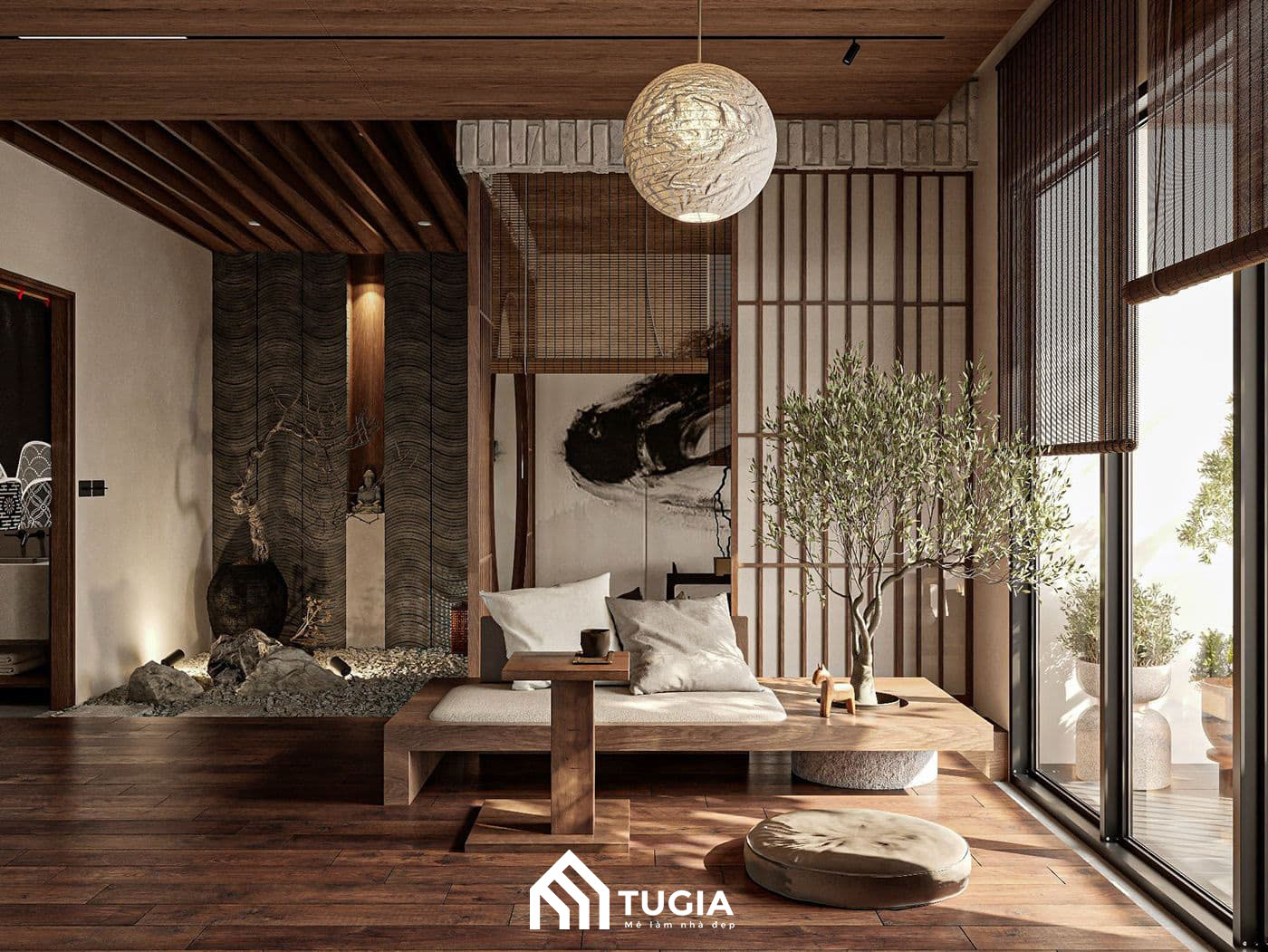 Sử dụng các tone màu sáng chủ đạo như trắng, kem, be làm tăng thêm sự thông thoáng, rộng rãi cho căn nhà