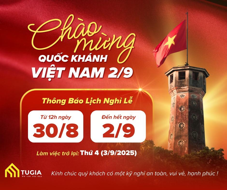 Thông báo lịch nghỉ lễ 02/09/2025