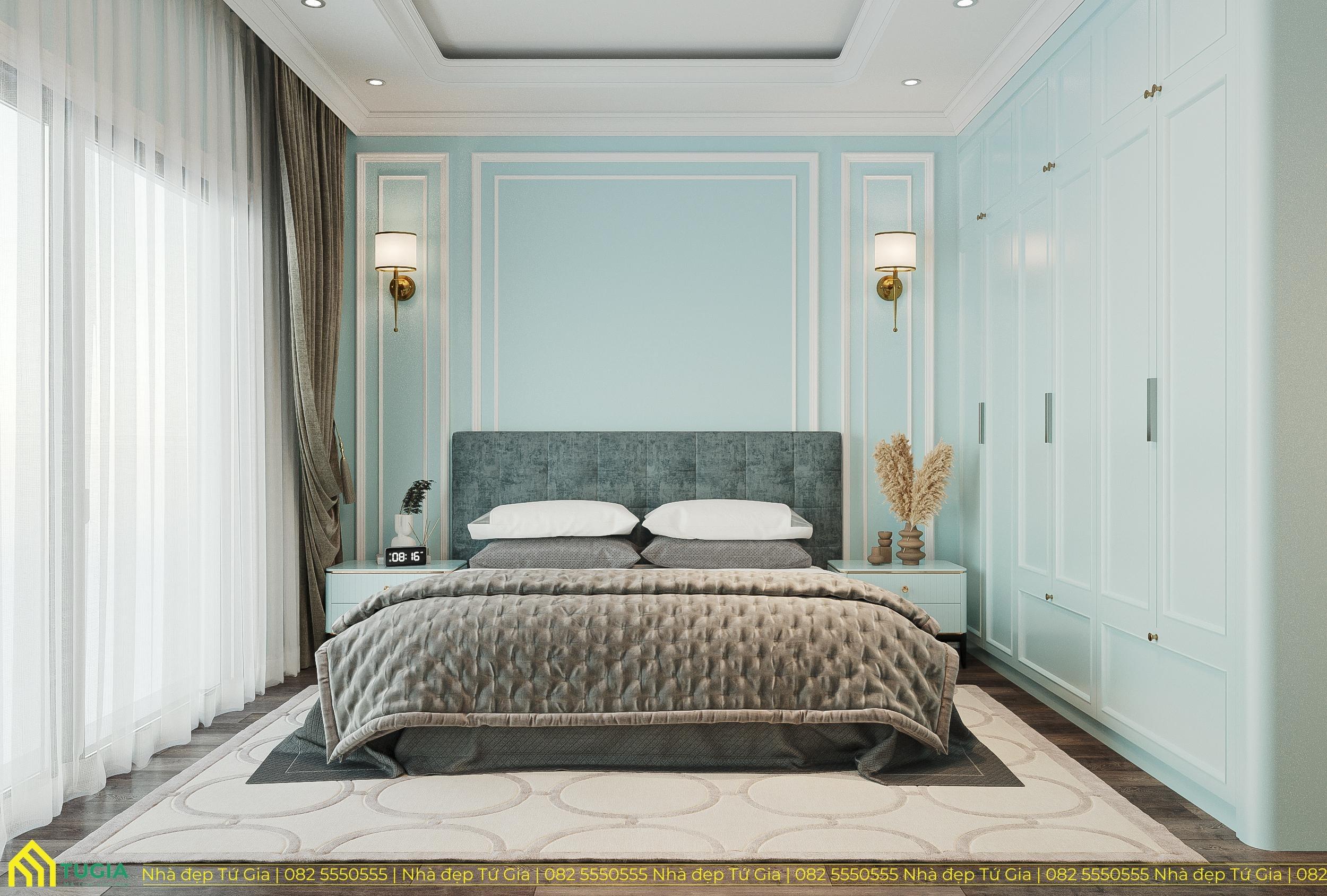 Các chi tiết trang trí được Nội thất Tứ Gia chăm chút tỉ mỉ