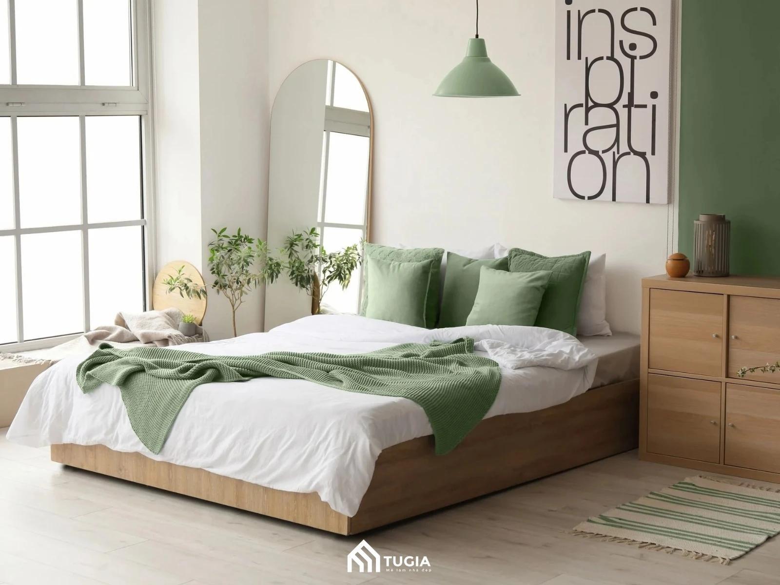 Không gian Bắc Âu nổi bật với tone trắng - xanh pastel làm chủ đạo