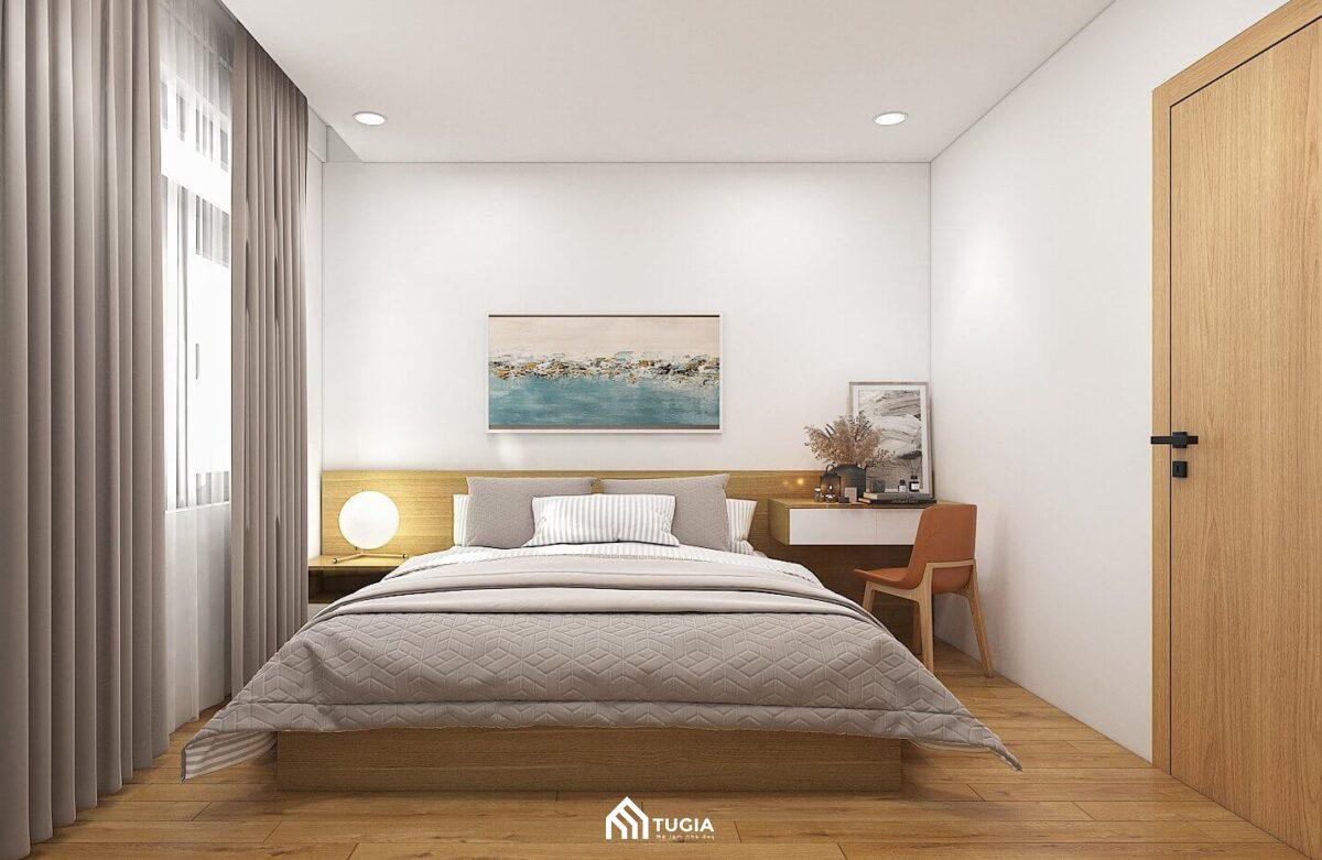 Với không gian phòng ngủ chung cư thì nhược điểm là có diện tích không quá lớn nên cần ưu tiên những đồ nội thất tối gọn và đơn giản