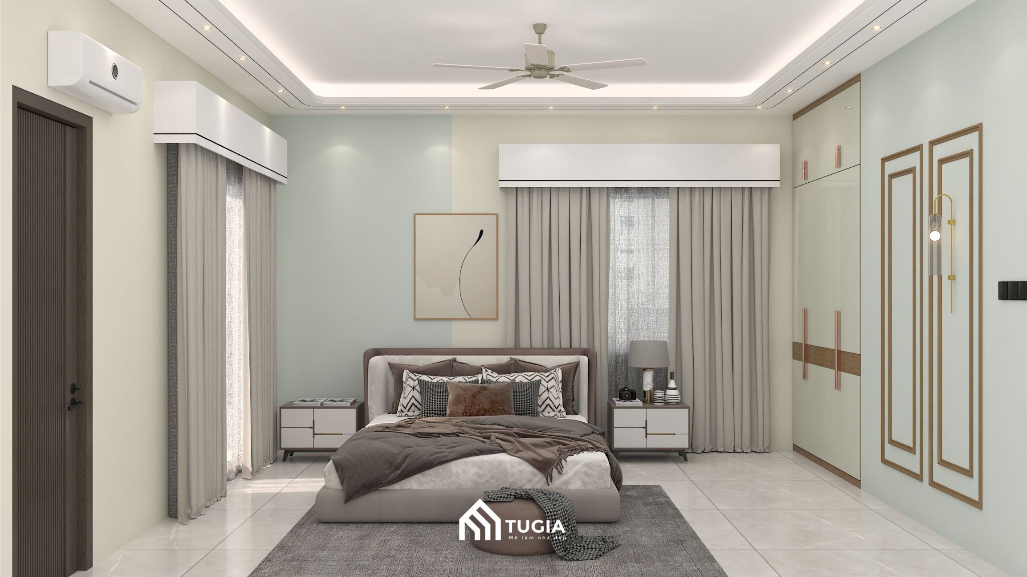 Mẫu thiết kế nội thất phòng ngủ cho ông bà phong cách hiện đại