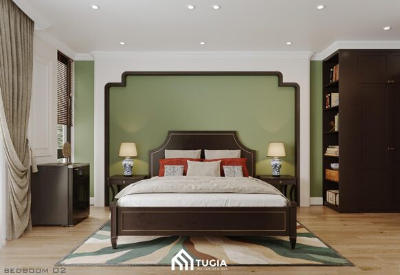 45+ Mẫu phòng ngủ phong cách Indochine đẹp hoài cổ