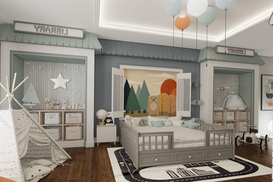 Thiết kế phòng ngủ trẻ em phong cách shophouse độc đáo, thú vị là xu hướng khá mới trong thời gian gần đây