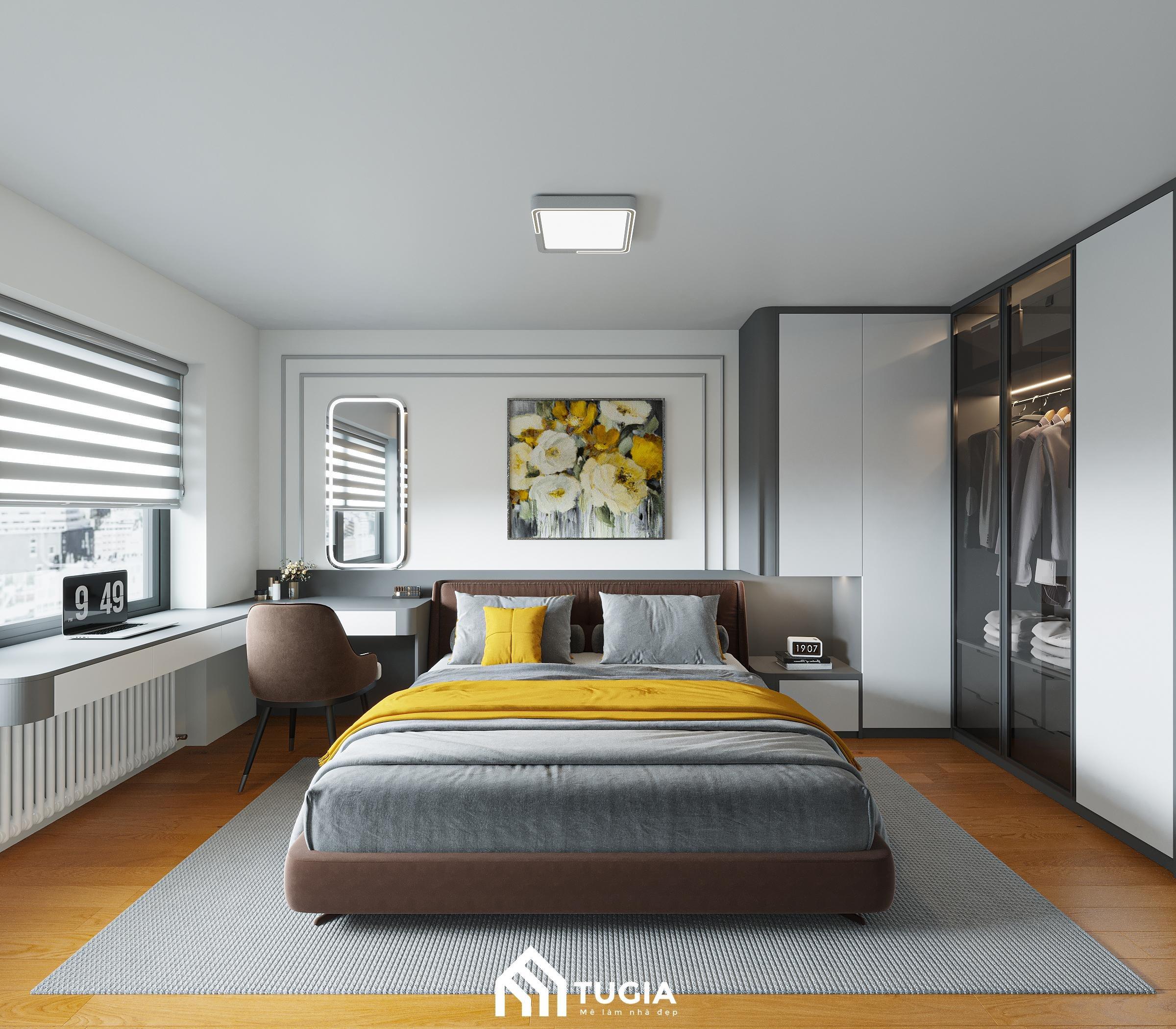 Tránh đặt đầu giường của 2 vợ chồng hướng về phía nhà vệ sinh