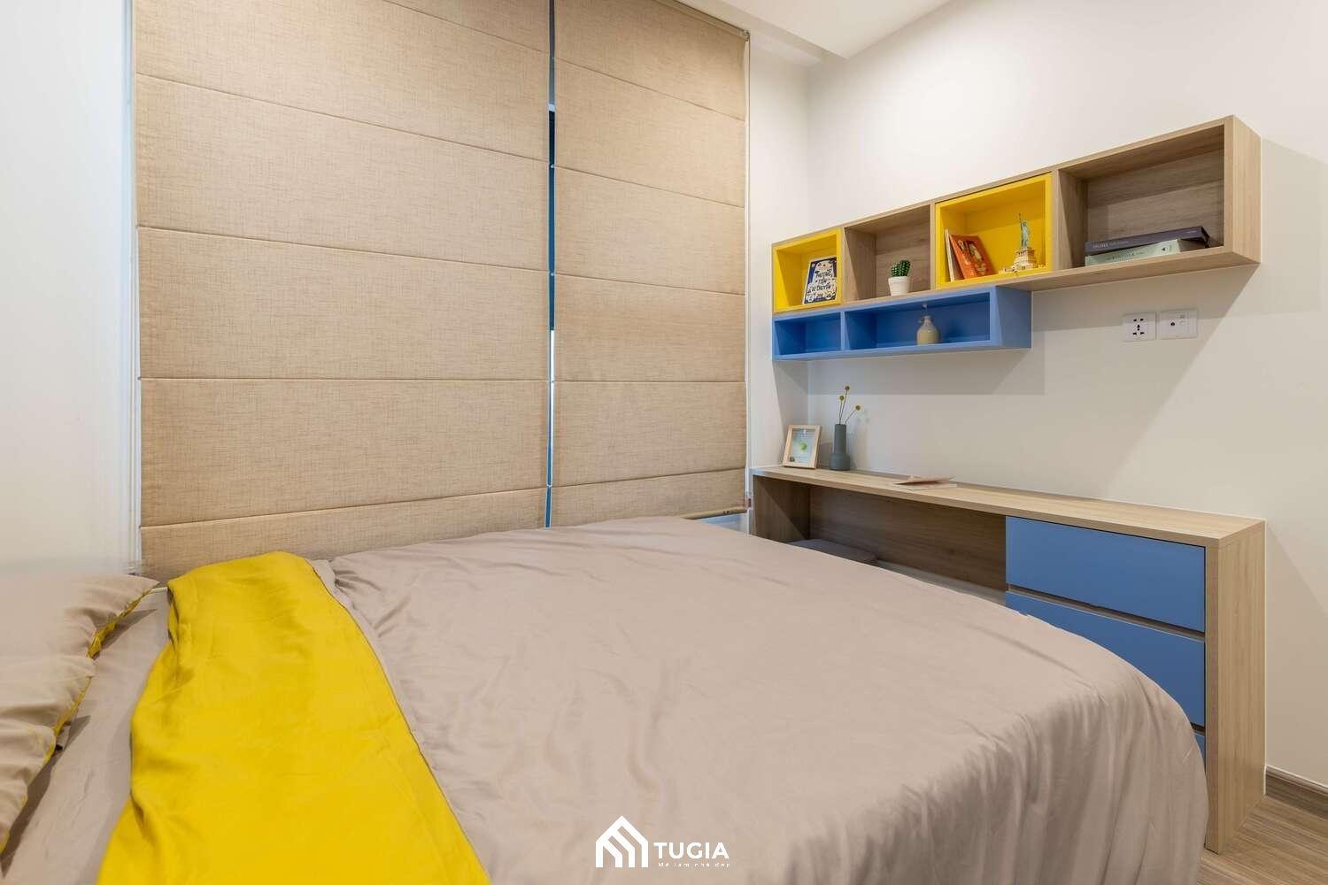 Thi công nội thất phòng ngủ với không gian thoải mái vừa để học tập và nghỉ ngơi