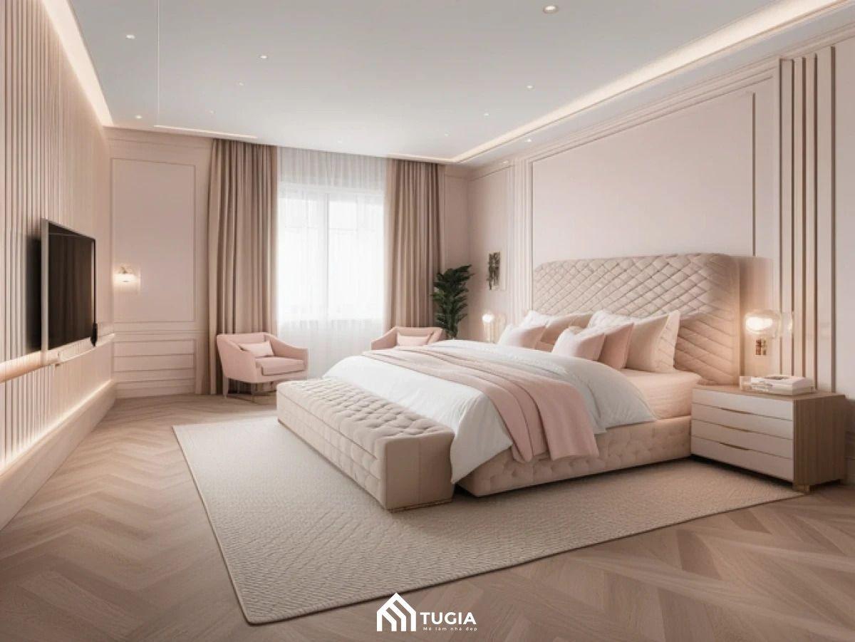 Tạo điểm nhấn cho phòng ngủ bằng các mảng màu khác biệt