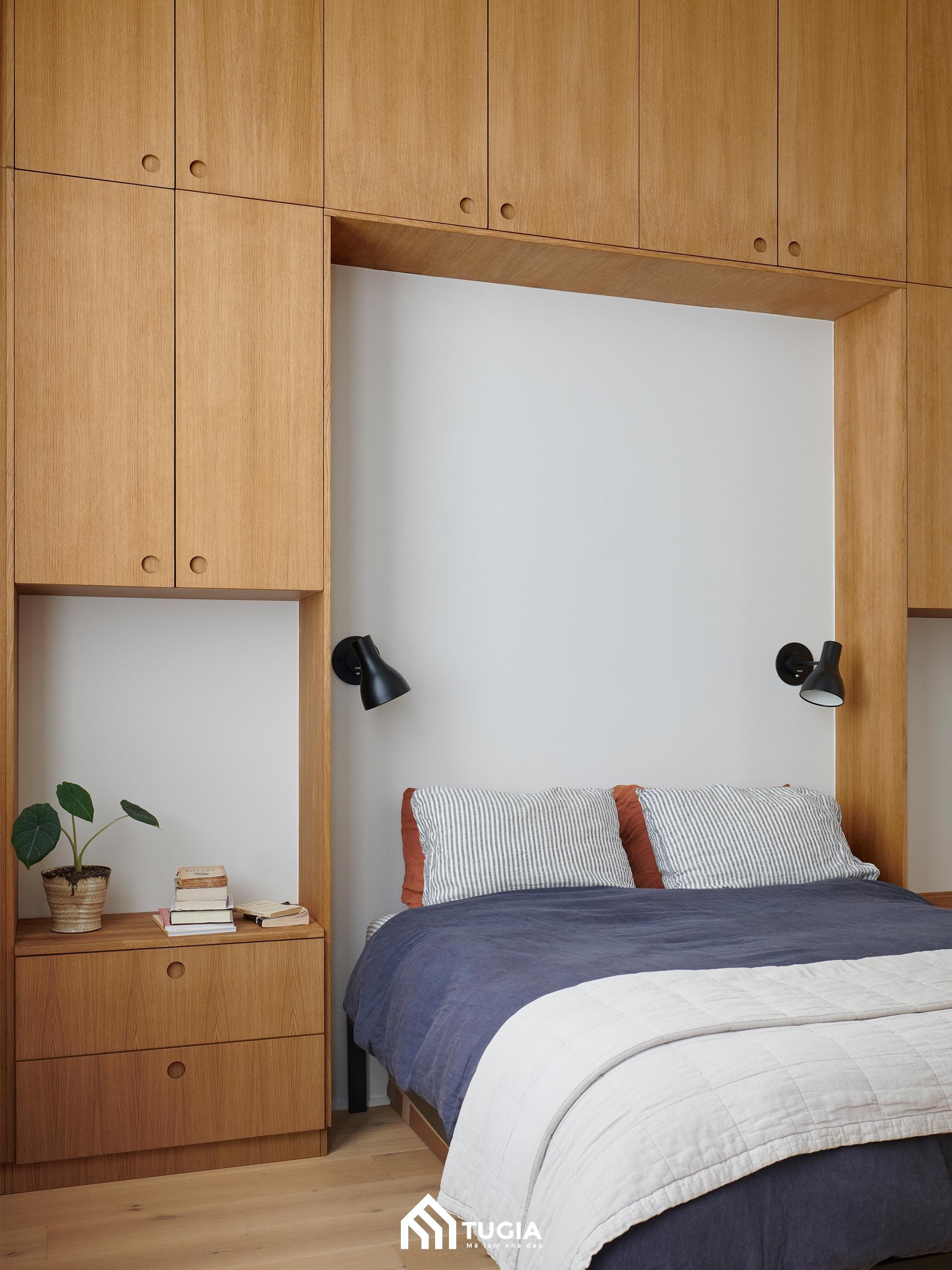 Mẫu thiết kế phòng ngủ nhỏ 13m2 sử dụng nội thất đa chức năng
