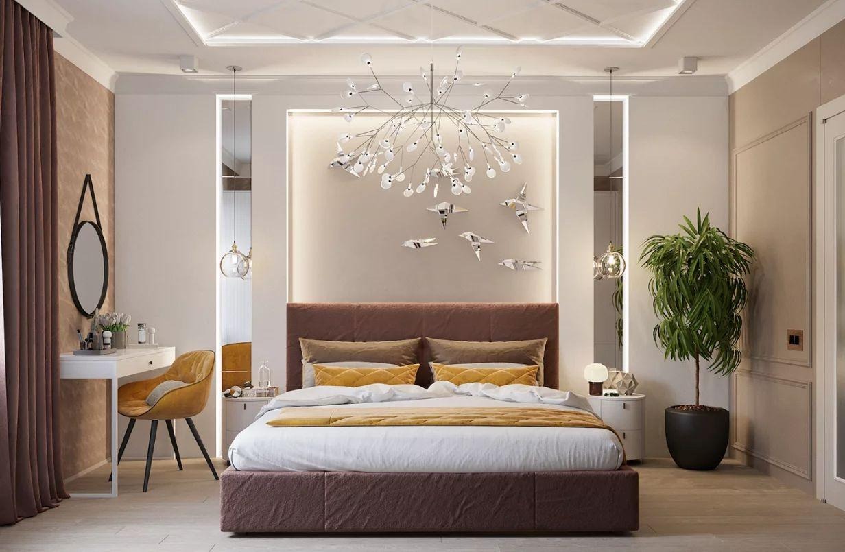 Đặt bàn phấn ngay ở vị trí đầu giường
