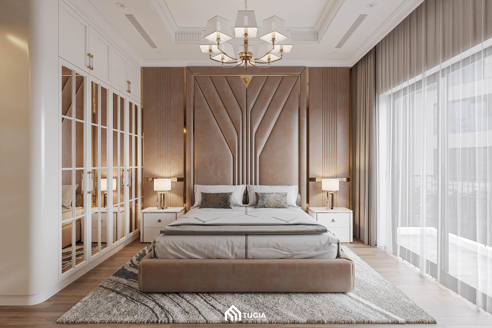 Rèm cũng là cách trang trí background tạo sự nhẹ nhàng mềm mại đặc biệt trong phong cách tân cổ