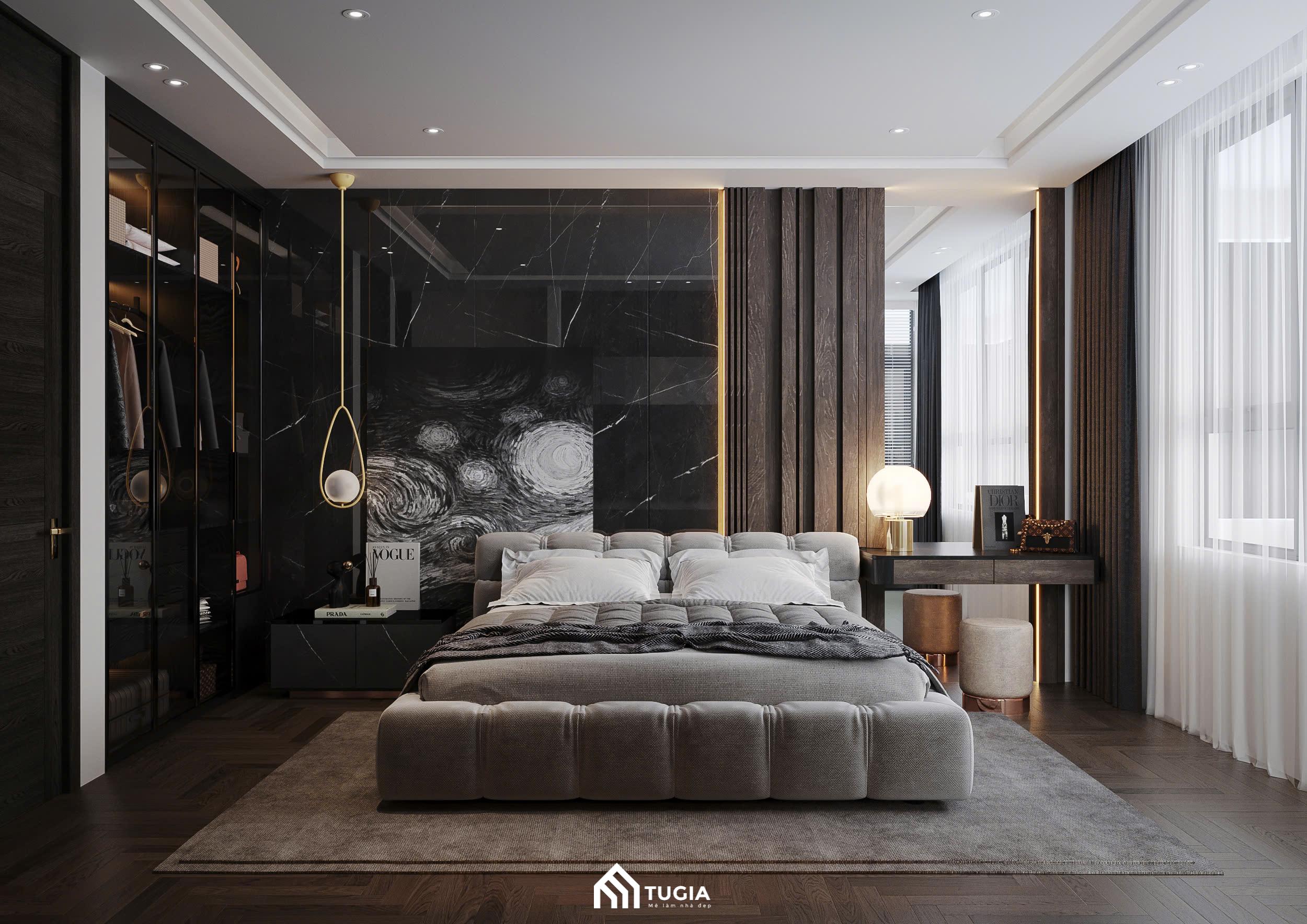 Tông màu tối giản tạo không gian hài hòa ấn tượng hơn