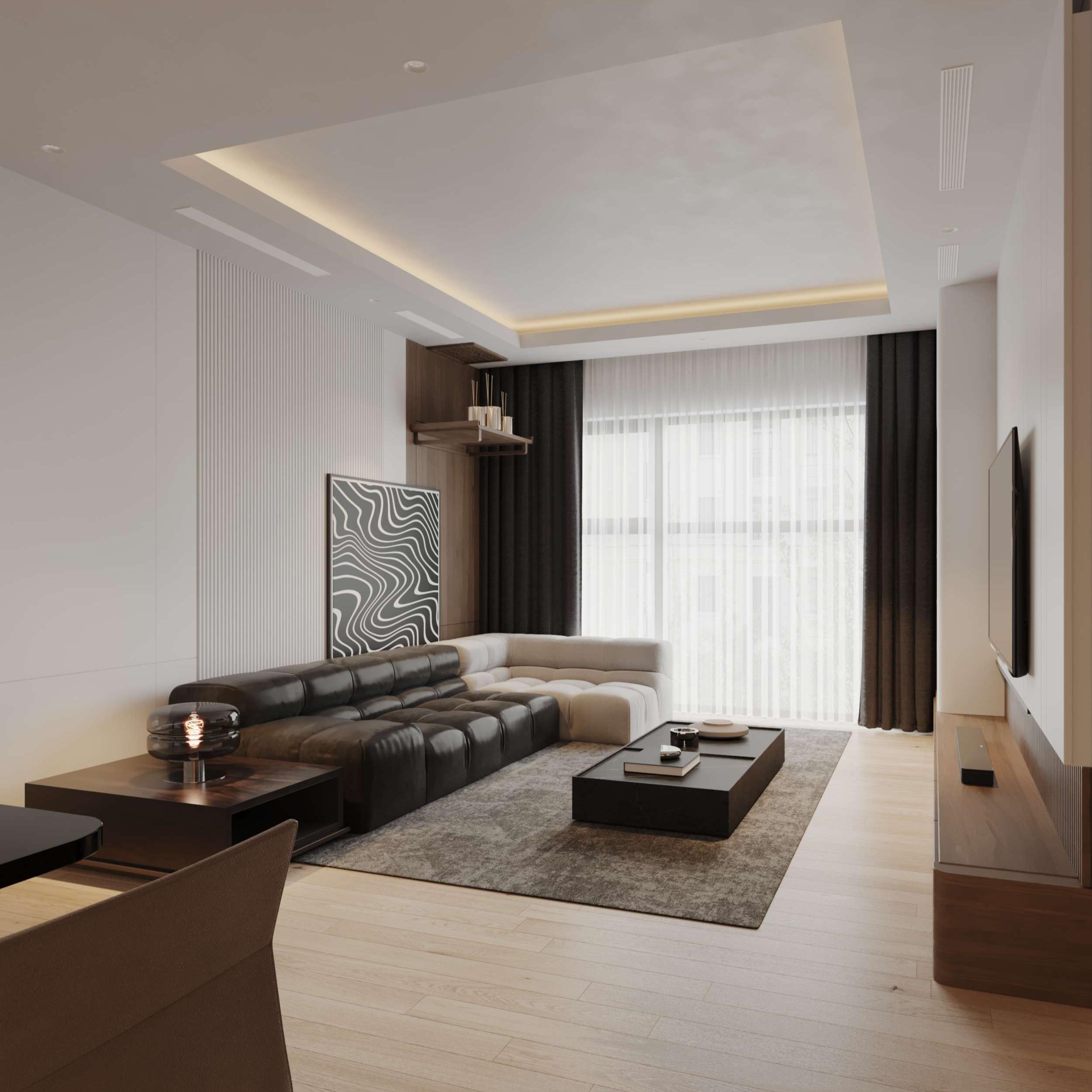 Không gian nội thất chung cư nhà Anh Bình khi đã thiết kế nội thất
