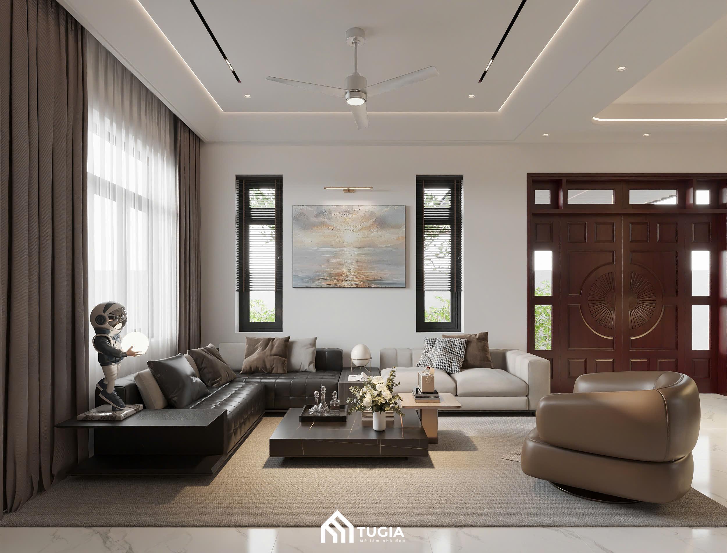 Dự án nội thất biệt thự diện tích 400m2 của Anh Hoan tại Hưng Yên do Nội thất Tứ Gia thiết kế