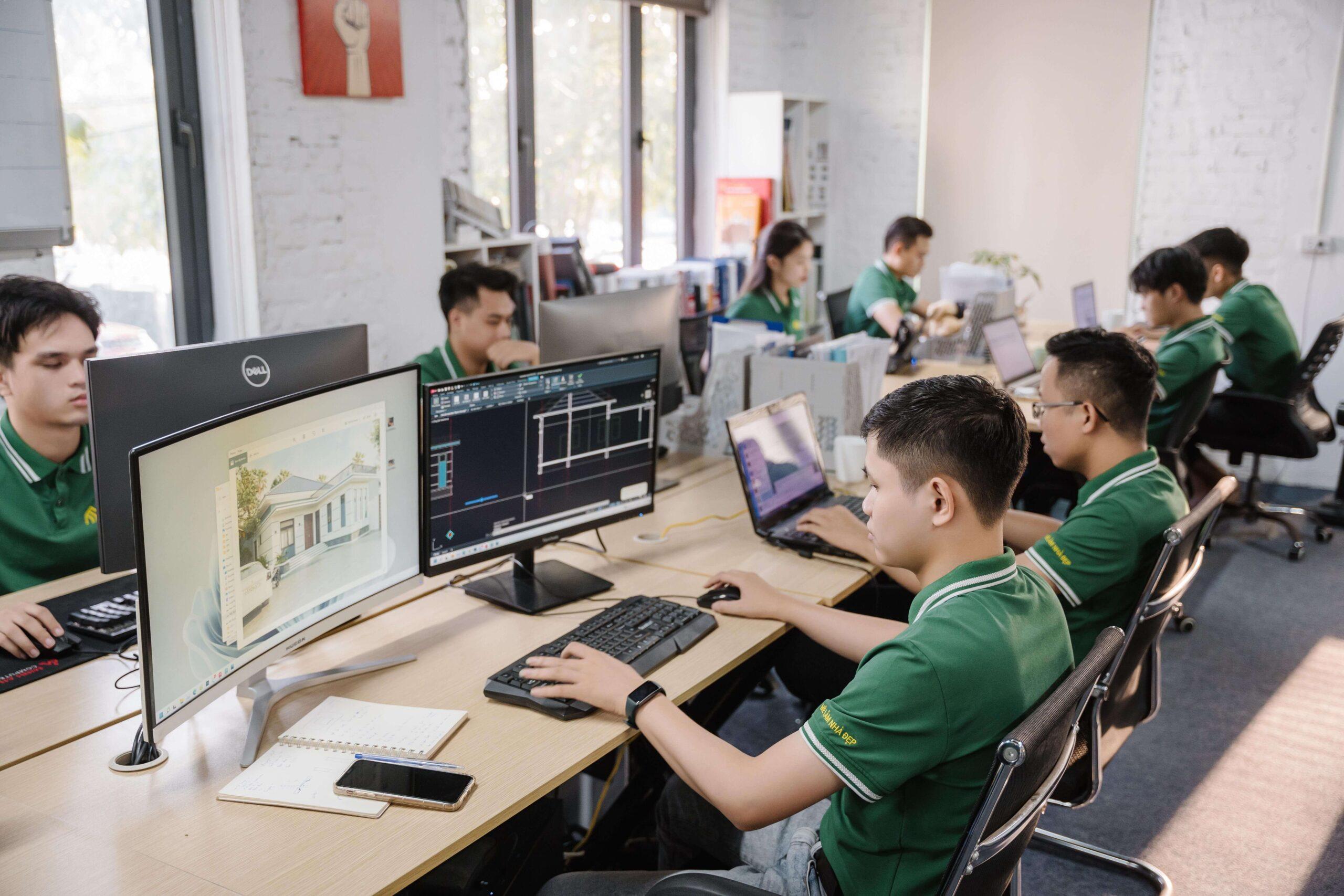 Thi công nội thất biệt thự đúng bản vẽ