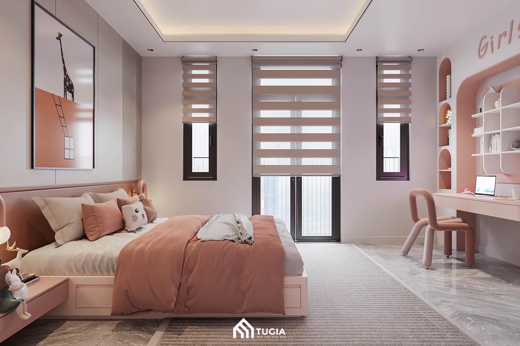 Phòng ngủ biệt thự liền kề sẽ được thiết kế theo từng đối tượng người dùng, độ tuổi và giới tính khác nhau