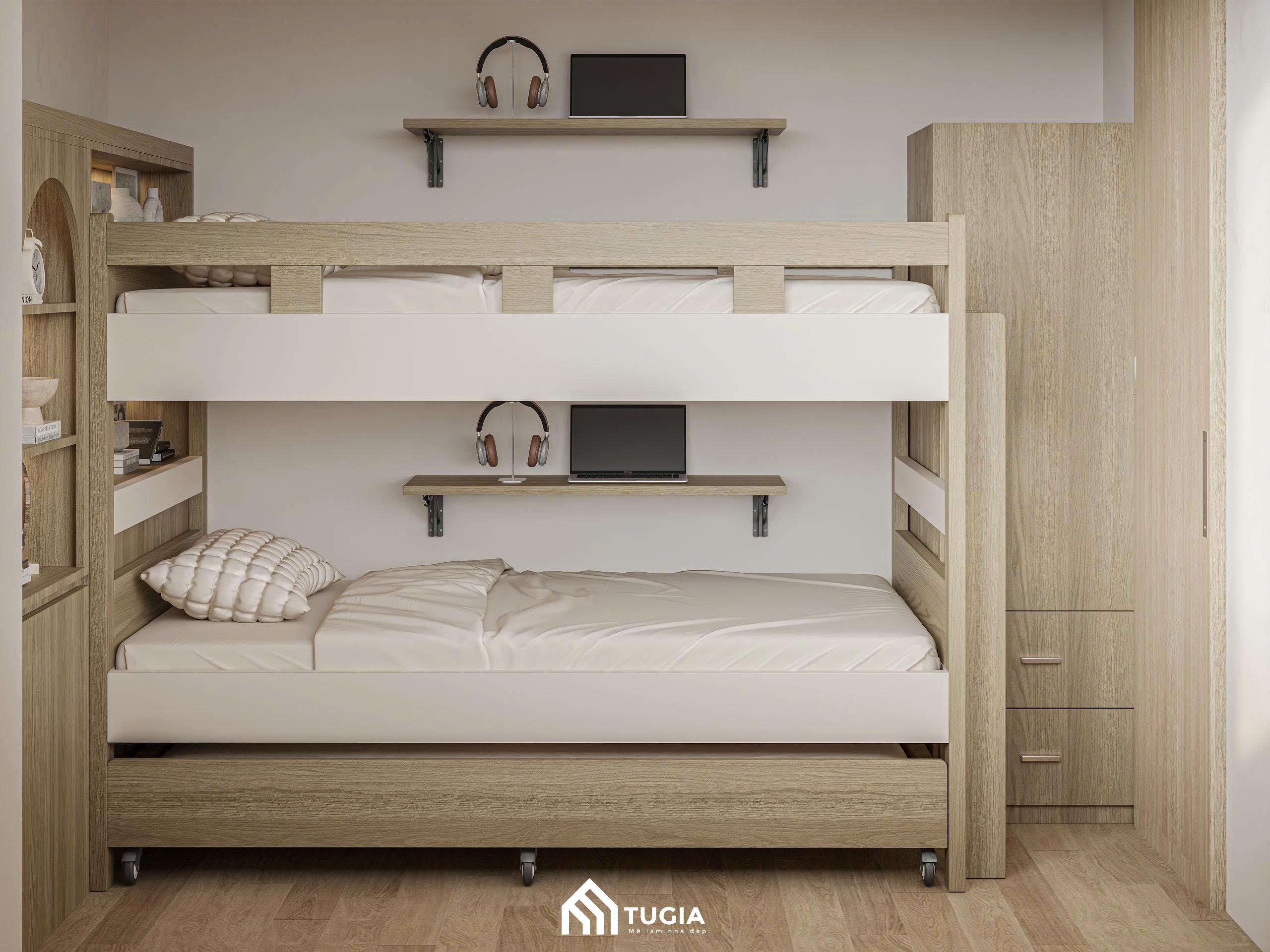 Bố trí phòng ngủ nhỏ 2m2 với nội thất đa năng