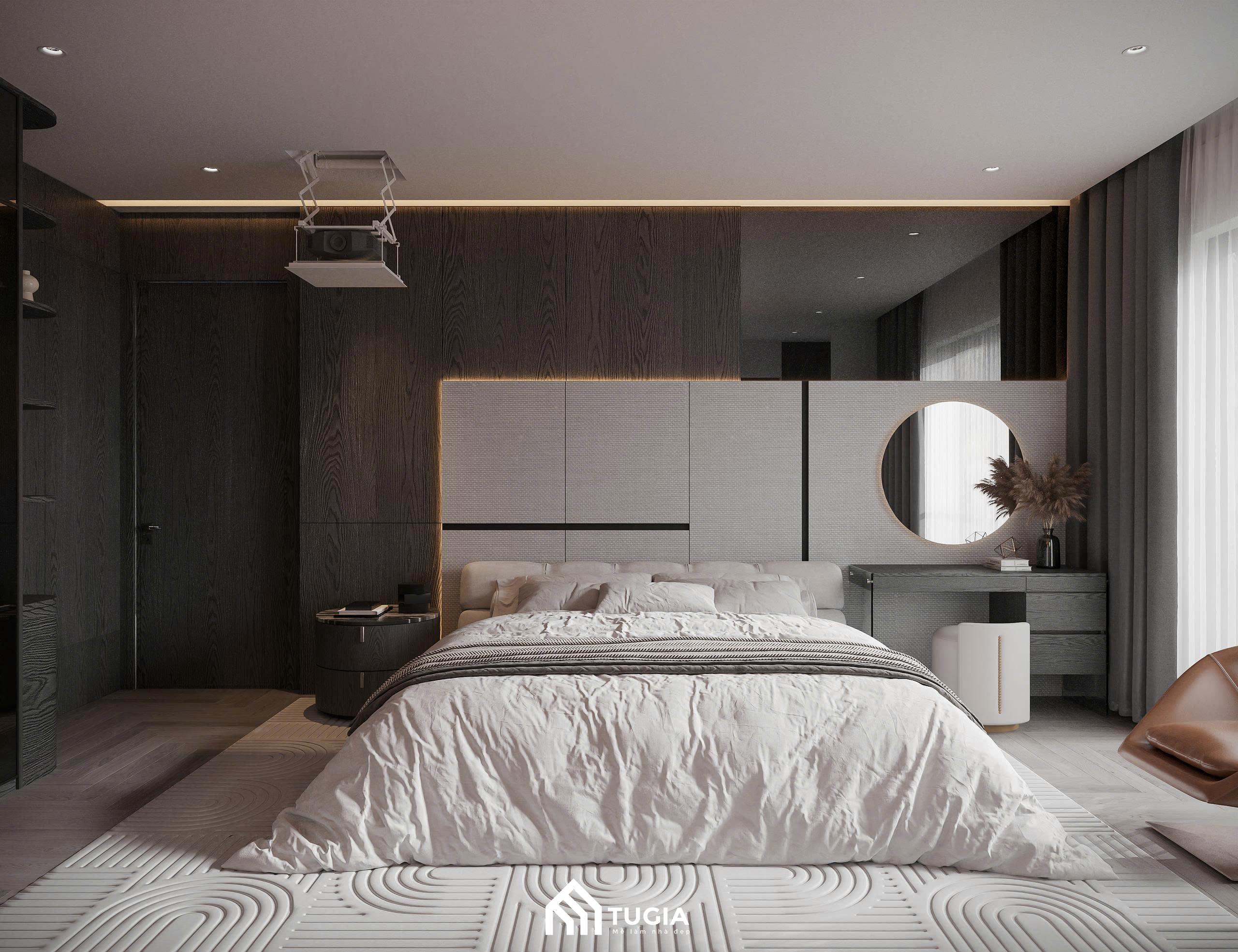 Kích thước phòng ngủ master sang trọng có thể lên đến 50m2