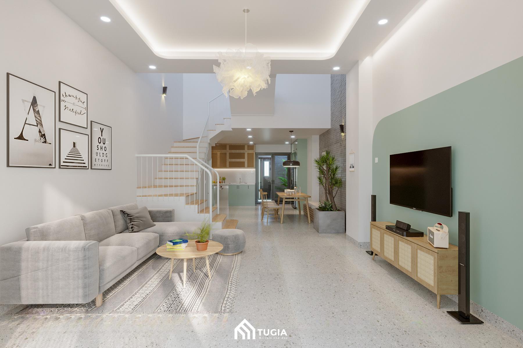 Thiết kế nội thất nhà phố phong cách Bắc Âu (Scandinavian) sở hữu nét đẹp vuông vắn, gọn gàng