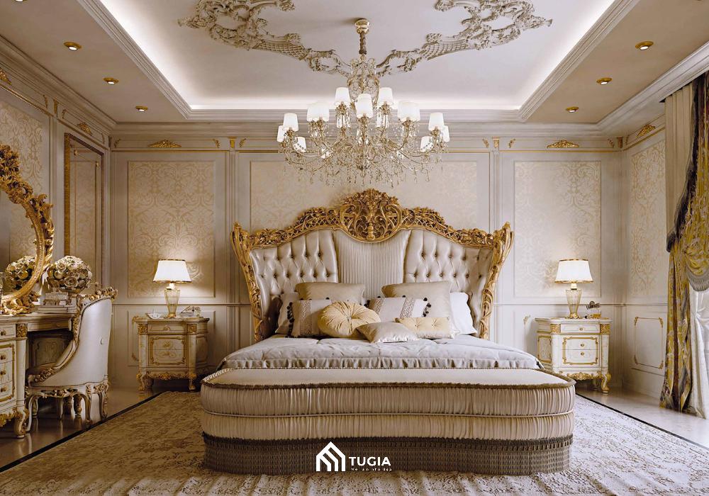 Mẫu thiết kế phòng ngủ 25m2 phong cách Cổ điển xa hoa và lộng lẫy