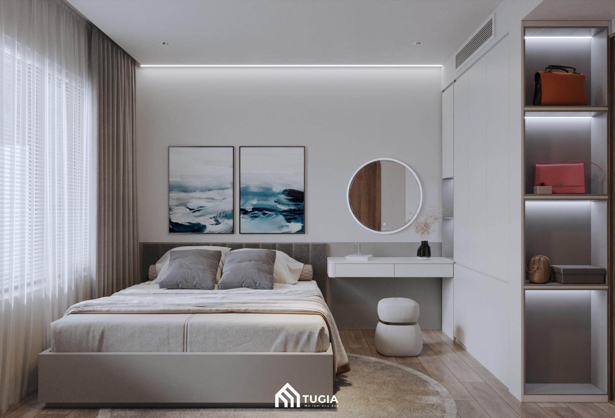 Với phòng ngủ nhỏ thì nên ưu tiên các đồ nội thất nhỏ gọn, có kích thước phù hợp với không gian