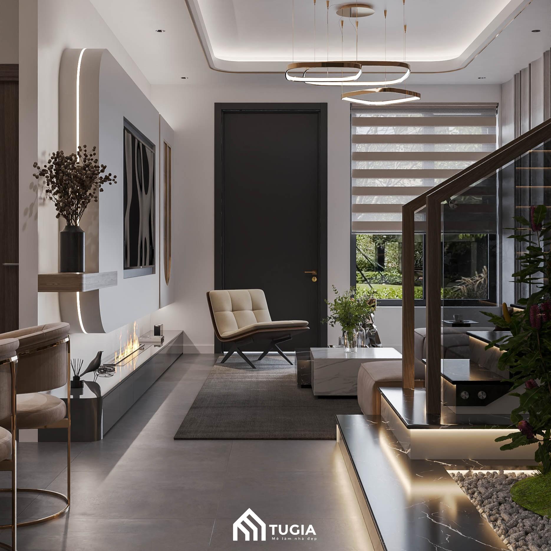 Không gian được thiết kế liên thông với hệ ánh sáng được trang trí xuyên suốt tránh được sự u tối
