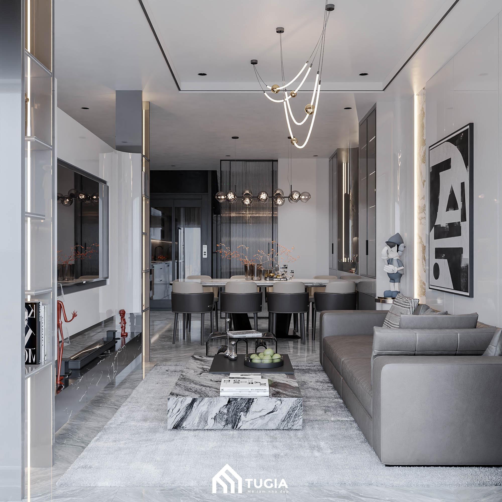 Dự án thiết kế nội thất nhà phố 4 tầng tại Kim Giang, Hà Nội của Chị Hiên do Nội thất Tứ Gia triển khai
