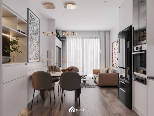 65+ Mẫu thiết kế nội thất chung cư 1 phòng ngủ đẹp năm 2026