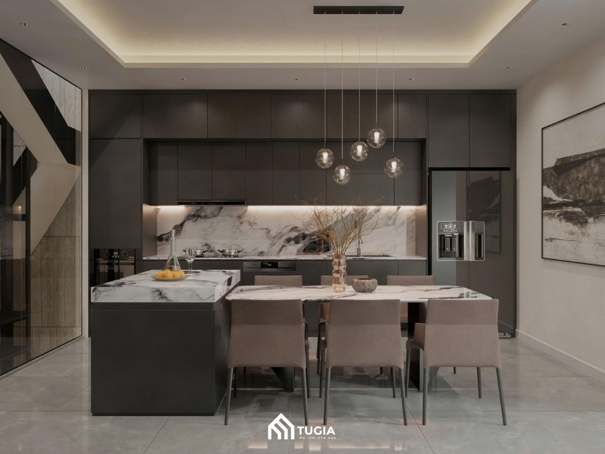 Khi bố trí bàn ăn cần tính toán số lượng người chính xác tránh tình trạng bàn quá rộng hoặc quá hẹp