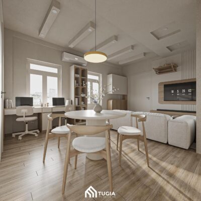 Bố cục nội thất được sắp xếp tối giản, ưu tiên khoảng trống để tăng sự thông thoáng khi di chuyển