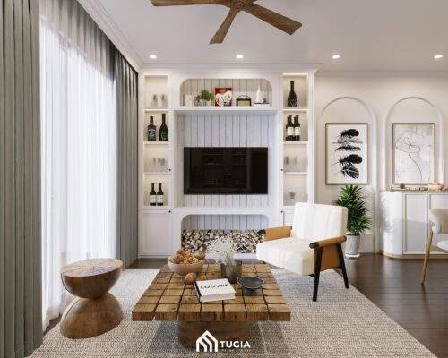 Dự án thiết kế nội thất chung cư Vinhomes Smart City theo phong cách Scandinavian của Nội thất Tứ Gia