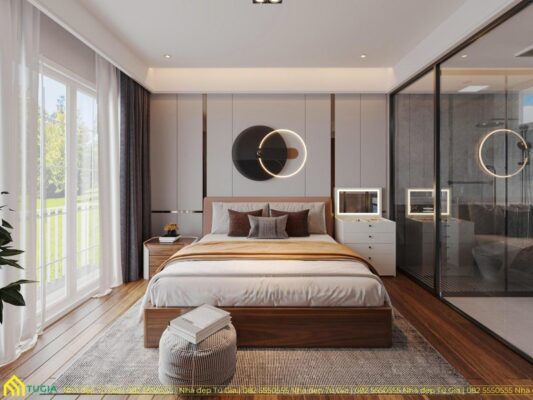 25+ Mẫu thiết kế phòng ngủ có nhà vệ sinh đẹp hợp phong thủy