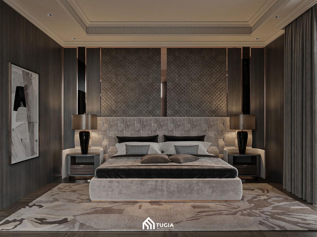 Mẫu phòng ngủ luxury cao cấp rộng 40m2 được sử dụng làm phòng ngủ chính