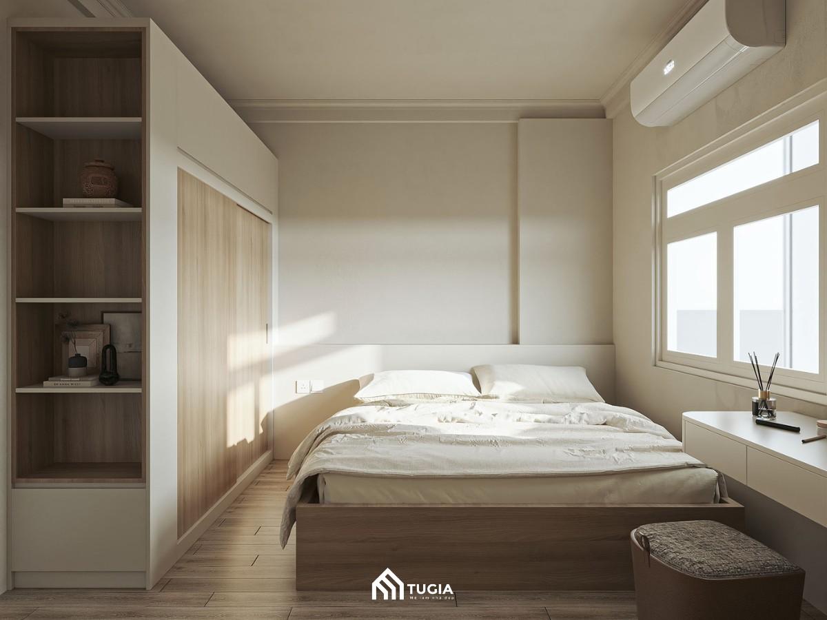 Mẫu thiết kế phòng ngủ master đẹp, tối giản với diện tích 25m2