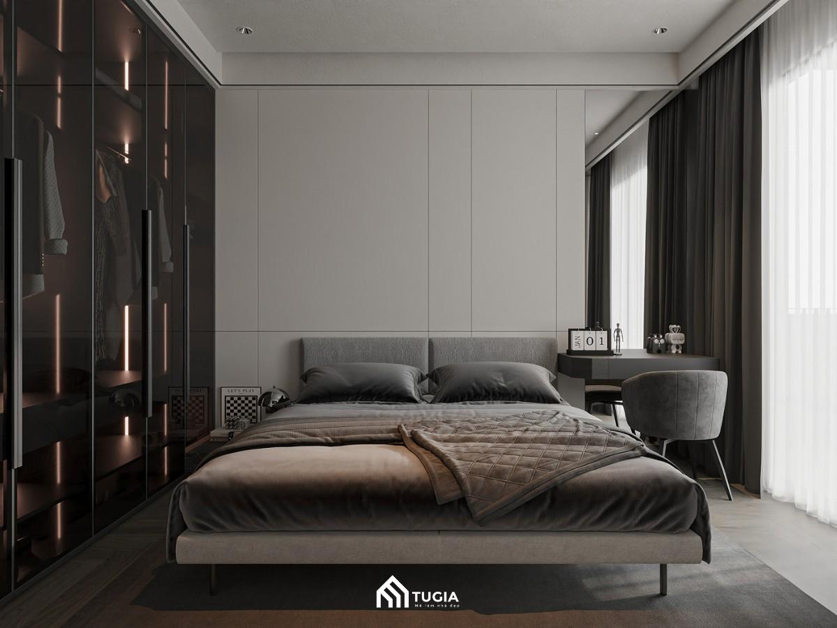 Mẫu phòng ngủ master đẹp hiện đại cho nhà phố rộng 25m2