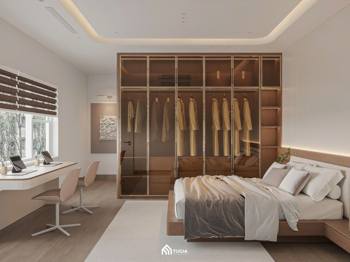 Thiết kế nội thất phòng ngủ vợ chồng