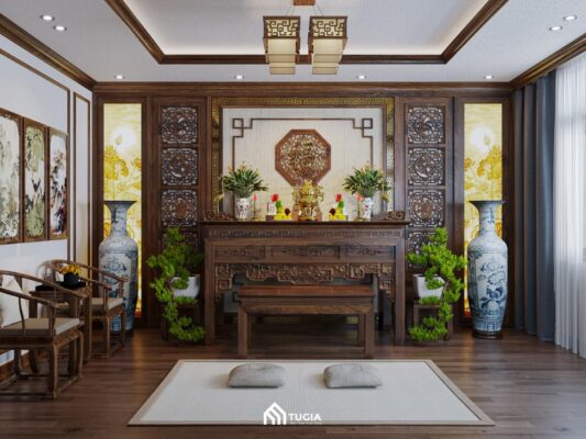45+ Mẫu thiết kế phòng thờ đẹp, hợp phong thủy | Nội thất Tứ Gia
