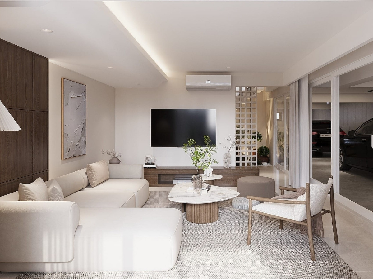 Thiết kế nội thất biệt thự phong cách Japandi
