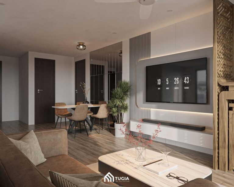 19+ Mẫu thiết kế nội thất chung cư 55m2 tối ưu diện tích
