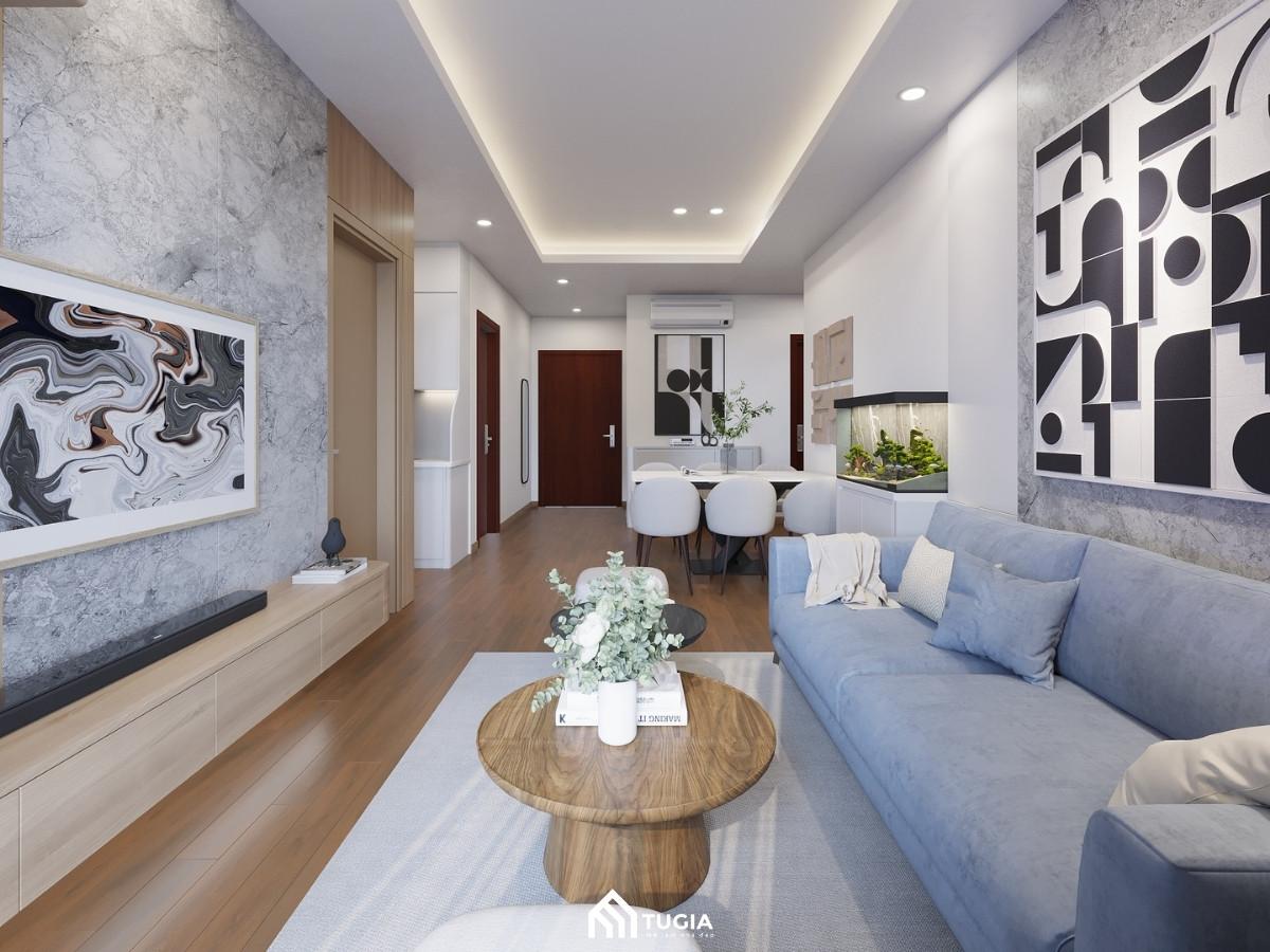 Thiết kế nội thất căn hộ 85m2 hiện đại cần bố trí các khu vực nội thất theo khoa học, thông minh