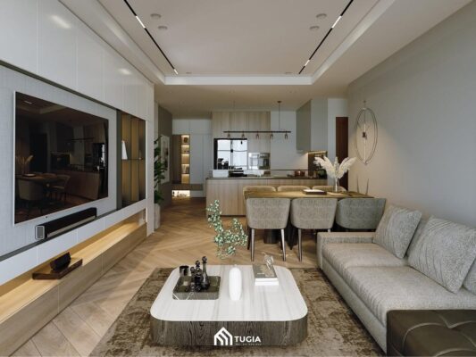 20 Mẫu thiết kế nội thất chung cư 85m2 đẹp tiện nghi