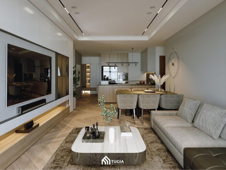 20 Mẫu thiết kế nội thất chung cư 85m2 đẹp tiện nghi