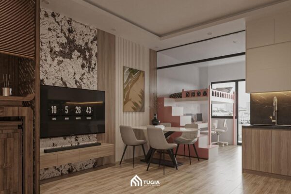 25+ Mẫu thiết kế nội thất chung cư 40m2 đẹp, tiết kiệm diện tích