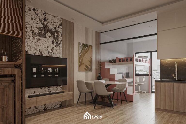 25+ Mẫu thiết kế nội thất chung cư 40m2 đẹp, tiết kiệm diện tích