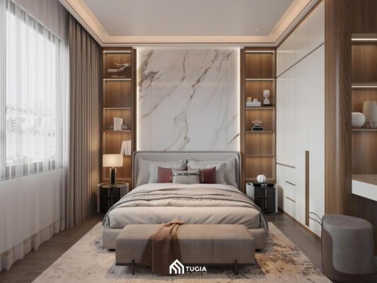 39 Mẫu thiết kế phòng ngủ 12m2 đẹp, đầy đủ tiện nghi