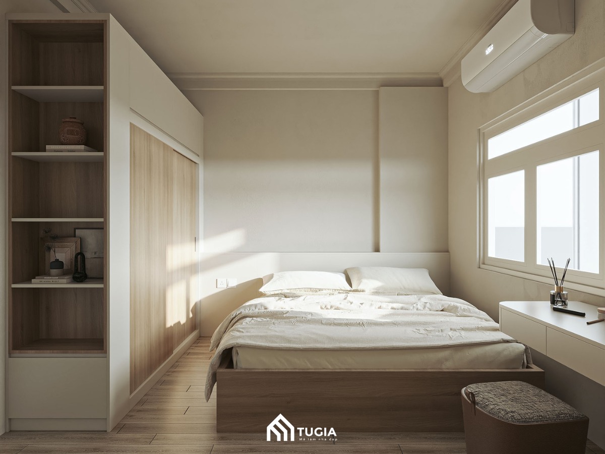 Ưu tiên sử dụng các tông màu sáng cho phòng ngủ diện tích nhỏ