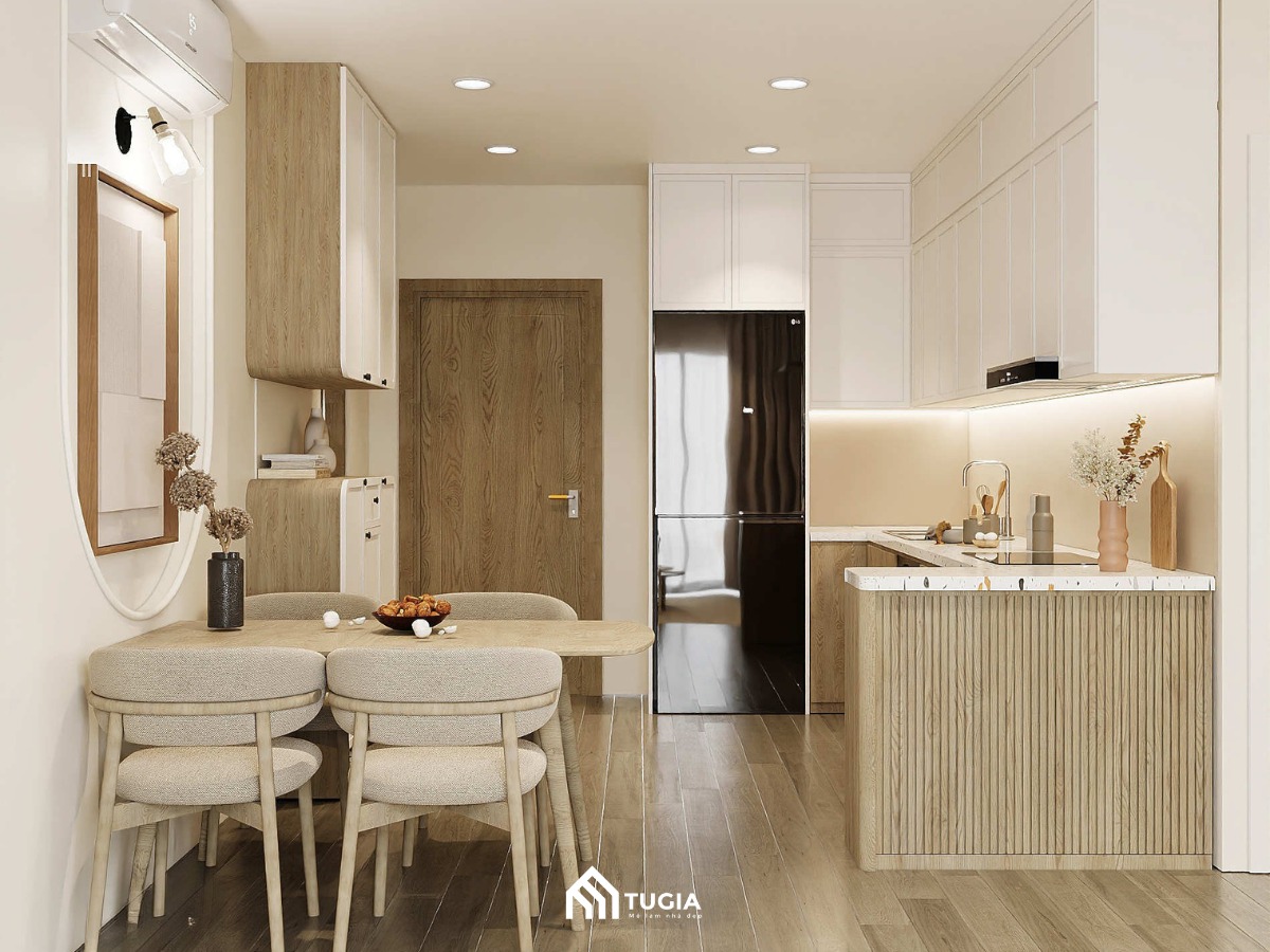 Mẫu thiết kế nội thất chung cư 3 phòng ngủ phong cách Bắc Âu sở hữu nét đẹp nhẹ nhàng và thanh thoát
