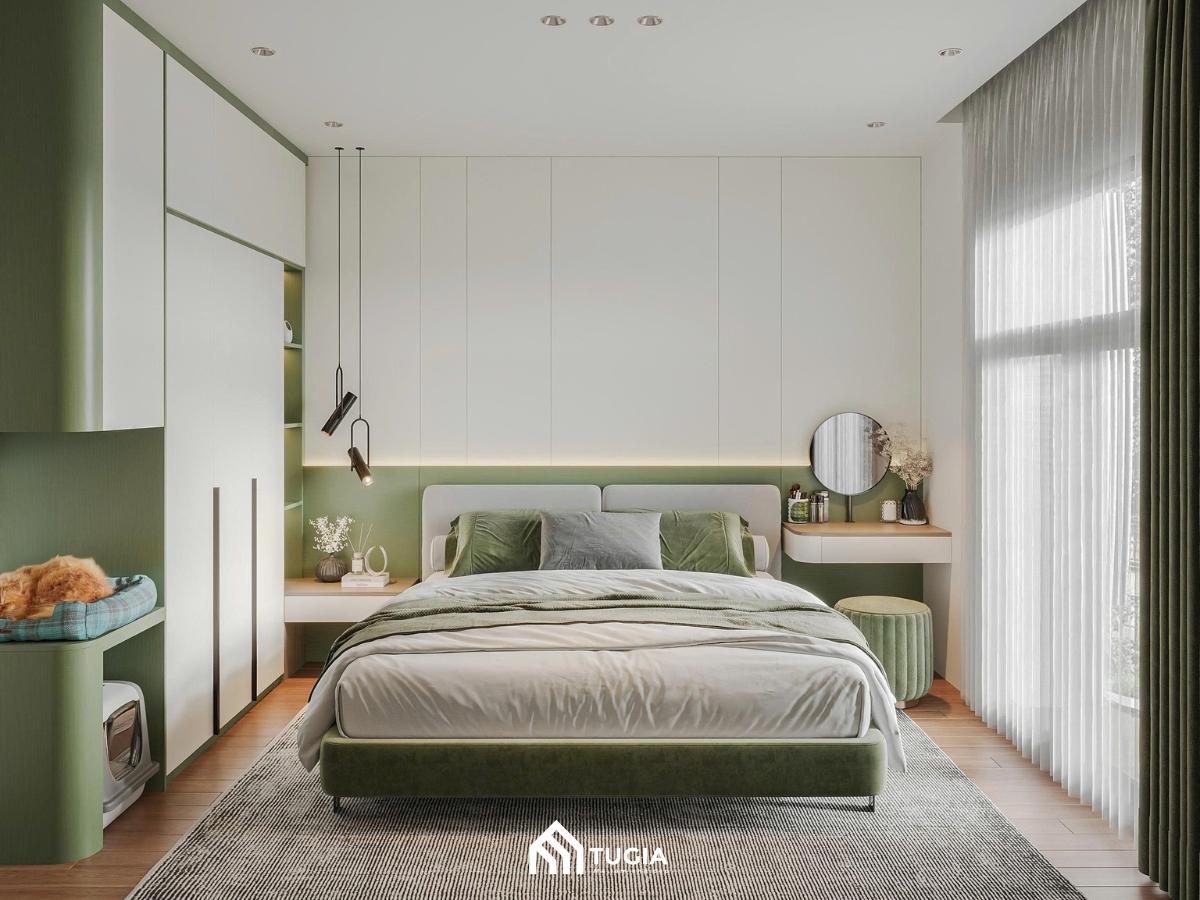 Một vài gợi ý bố trí nội thất phòng ngủ nhà ống đẹp, thoáng đãng